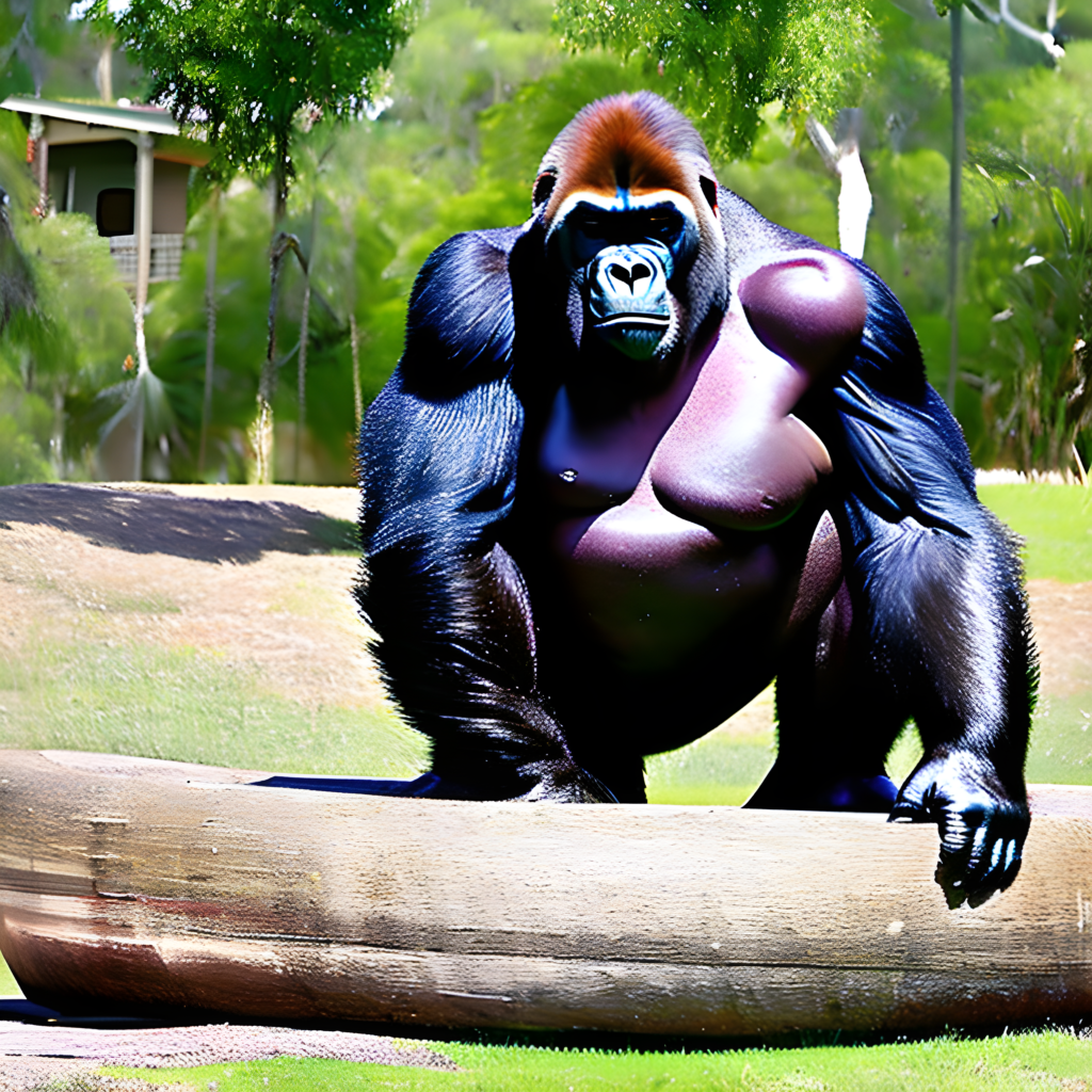 A huge gorilla
